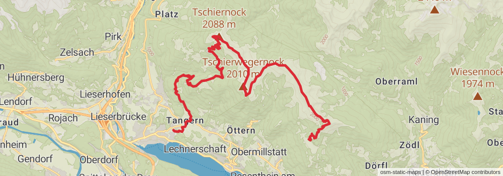Alpe Adria Walk stage 13 Map