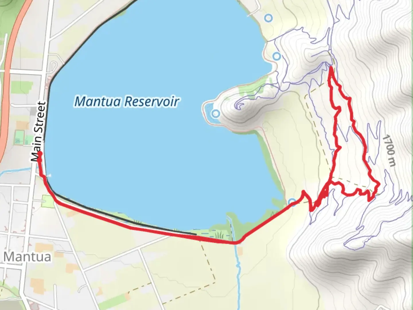 An image depicting the trail Eagle Rise Trail and its surrounding area.