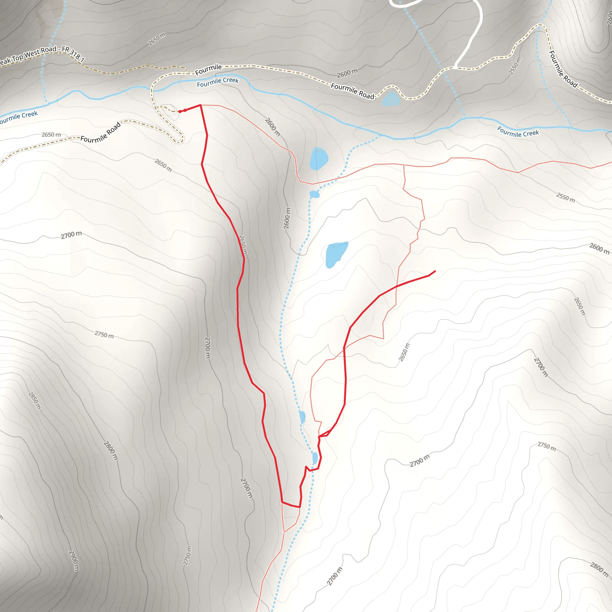 Lower Dipsy Doodle Trail mobile static map