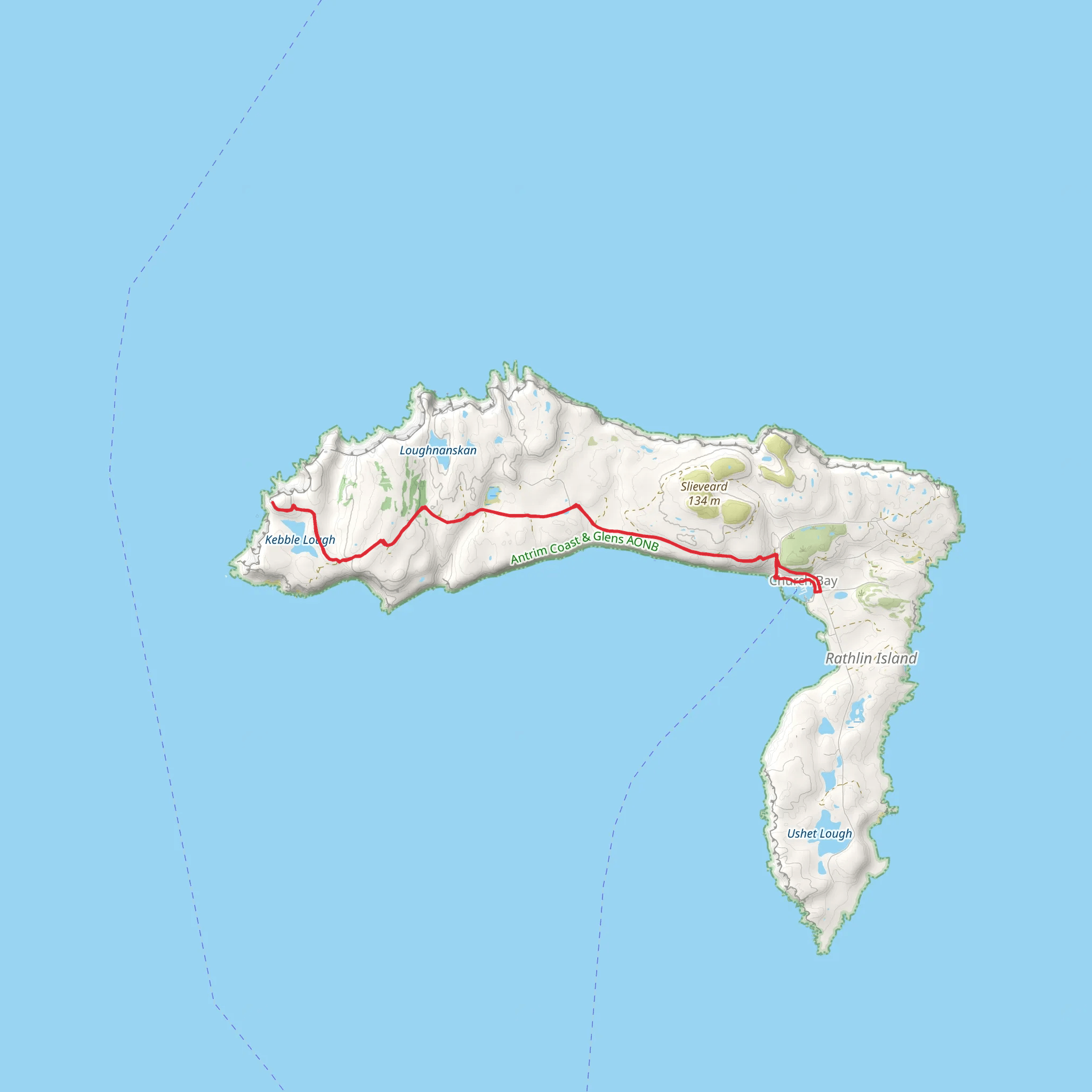 Rathlin Trail mobile static map