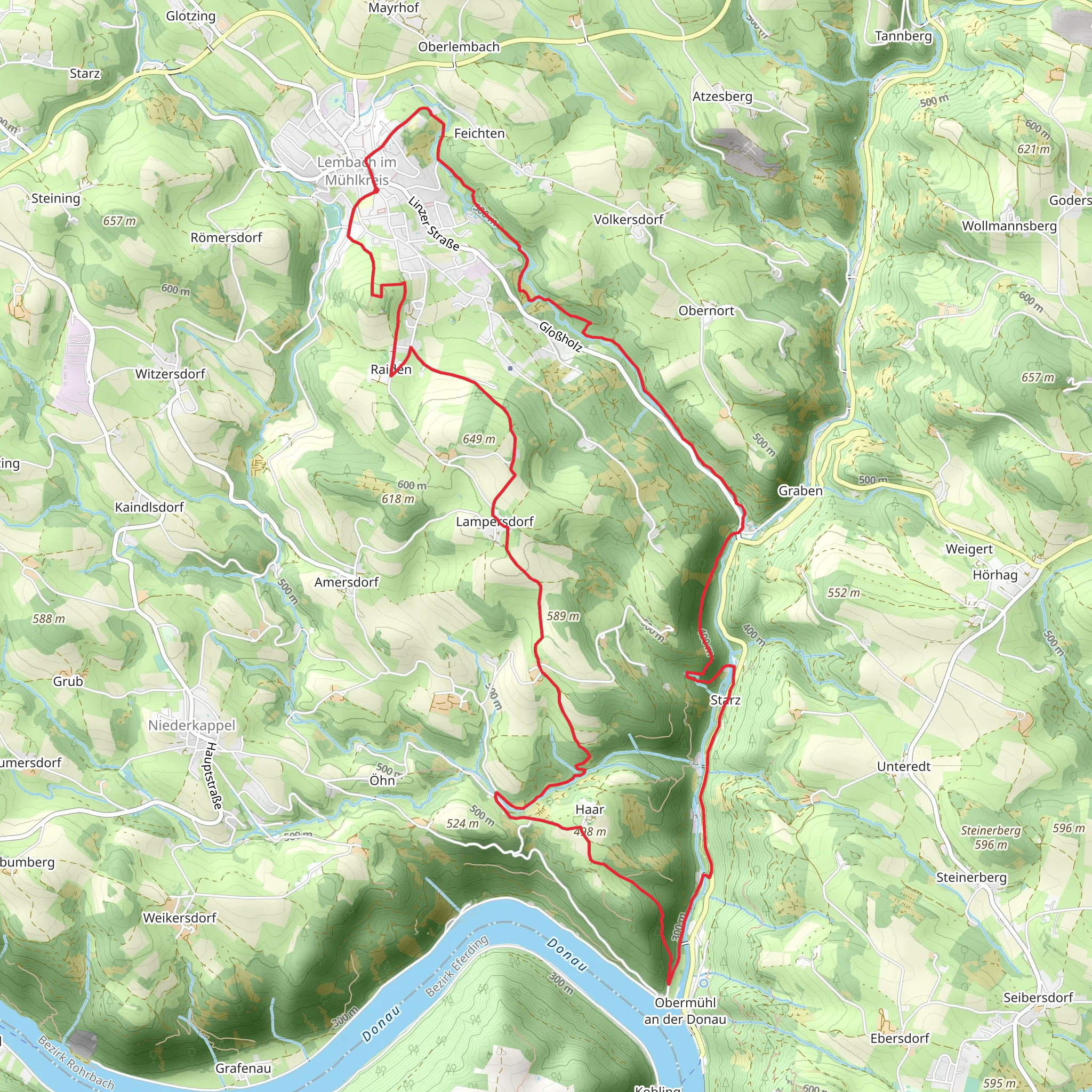 Lembach - Leinenweberweg Trail mobile static map