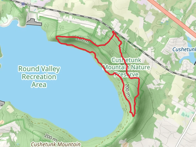 Cushetunk Red Trail and White Trail Loop