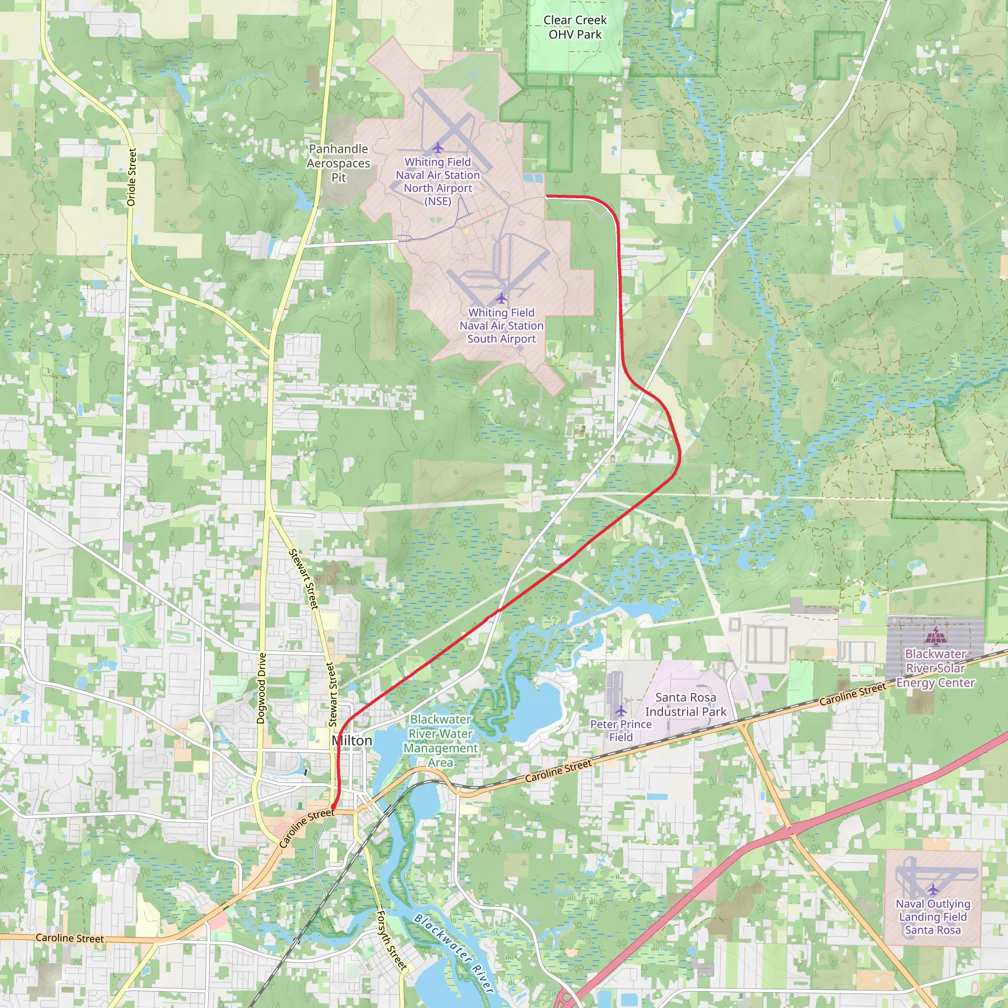 Blackwater Heritage State Trail mobile static map
