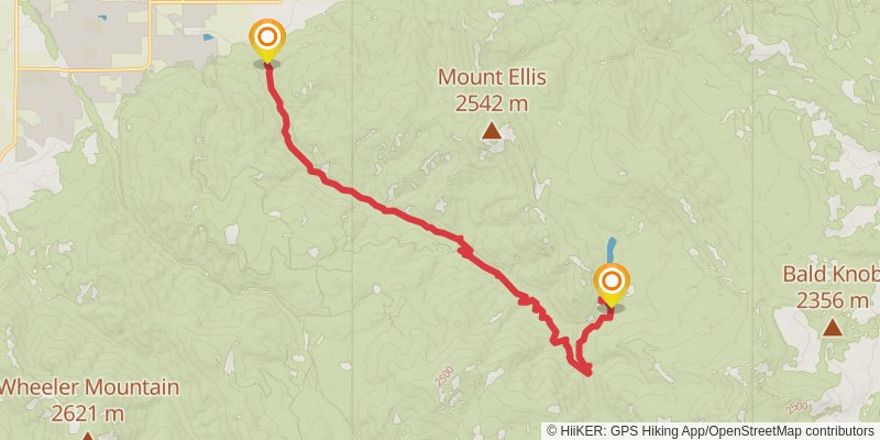 Bozeman Creek Trail stage 2 Map