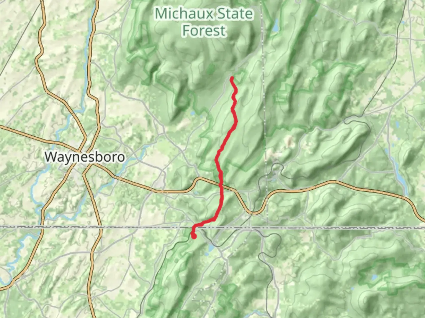 An image depicting the trail Mount Dunlop and its surrounding area.