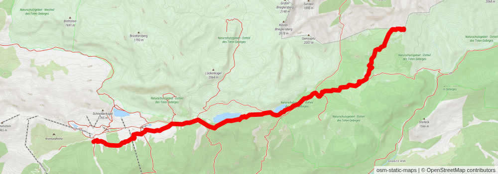 Tauplitzalm to Almkogel Hike stage 2 Map