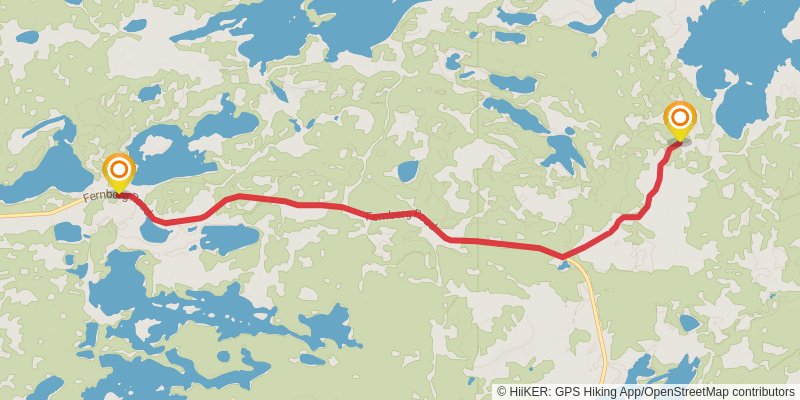 North Country Trail - Minnesota stage 35 Map