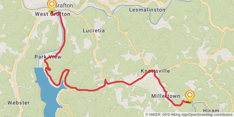 American Discovery Trail North Route stage 38 Map