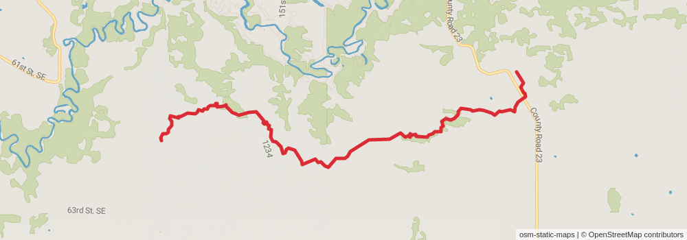 American Perimeter Trail - North Country Primary stage 208 Map