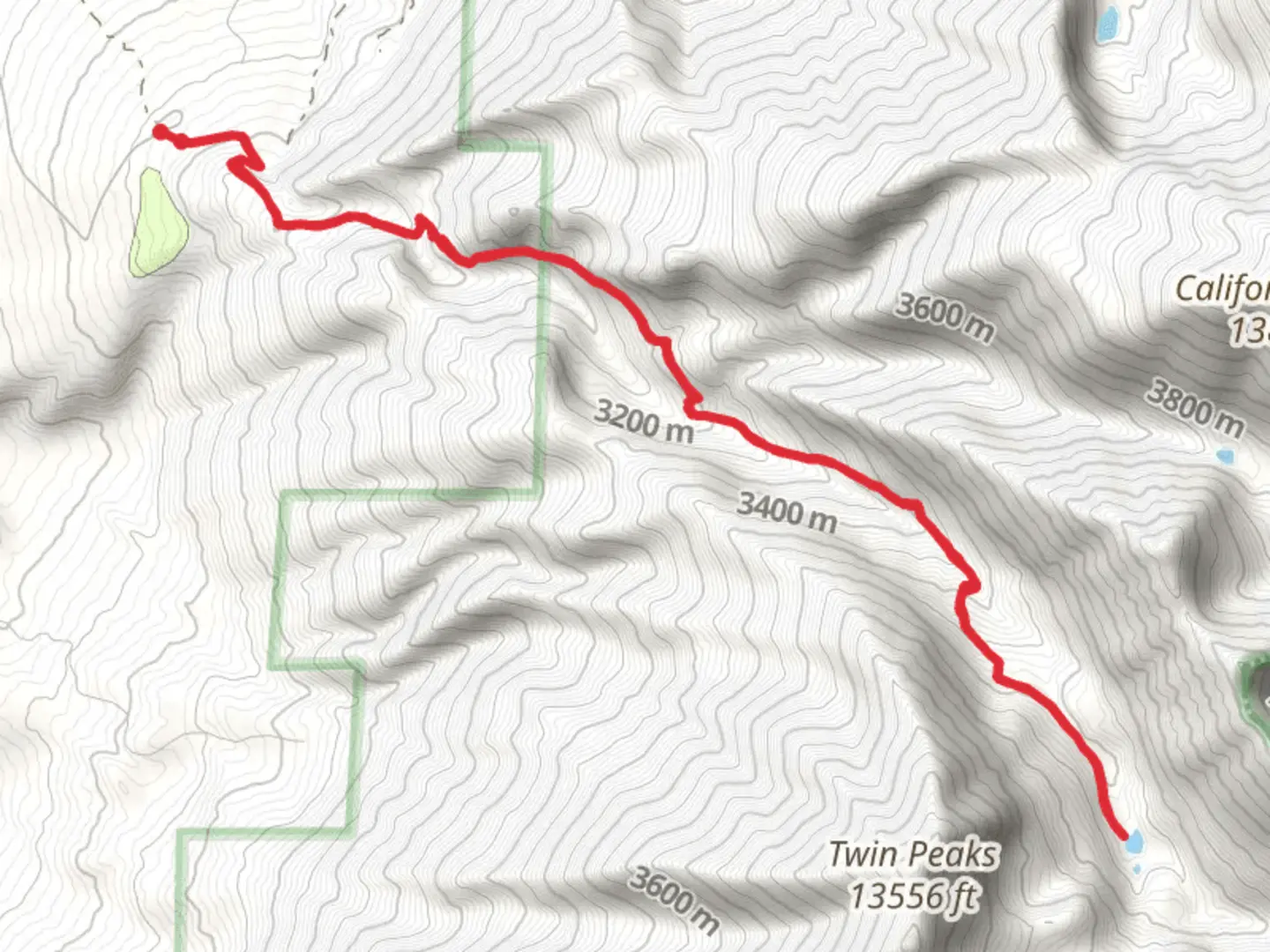 An image depicting the trail South Zapata Creek and its surrounding area.