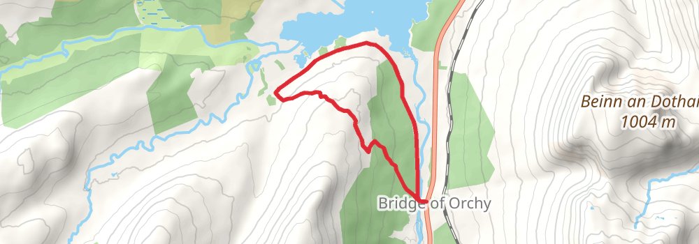 West Highland Line - Train and Hike 5-Day Gentle Tour (Hillwalk Tours) stage 2 Map