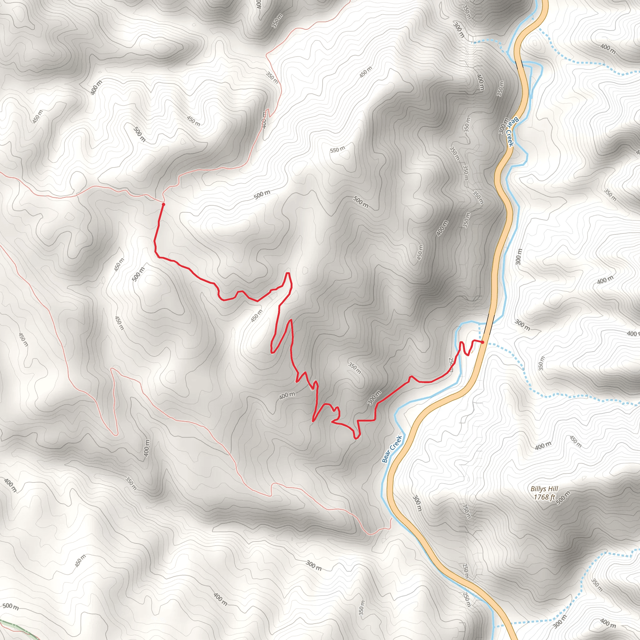 Bear Creek mobile static map