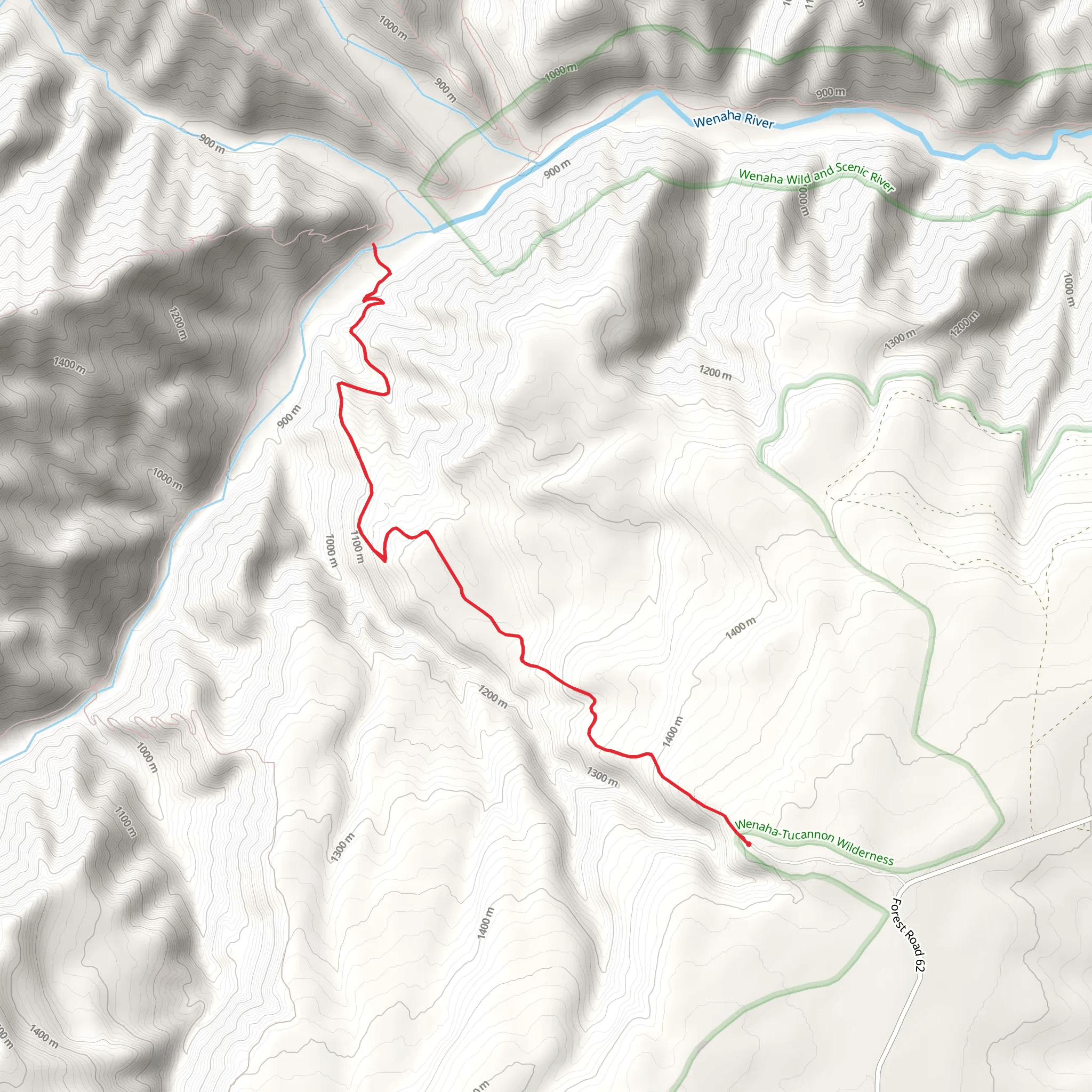 Elk Flats Trail mobile static map