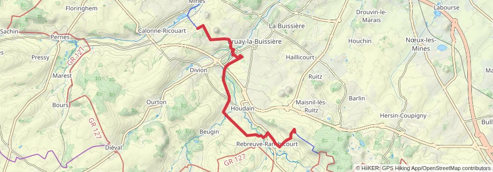 Via Francigena stage 12 Map