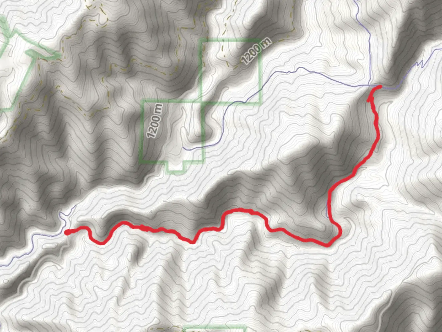 An image depicting the trail Second Divide Trail and its surrounding area.