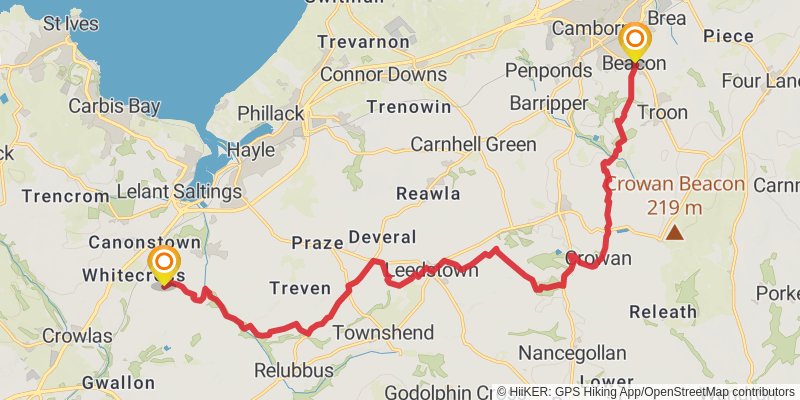 Land's End Trail stage 24 Map