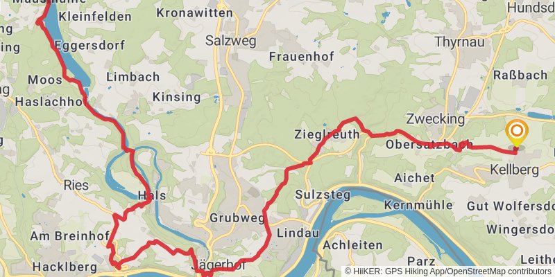 Goldsteig stage 25 Map