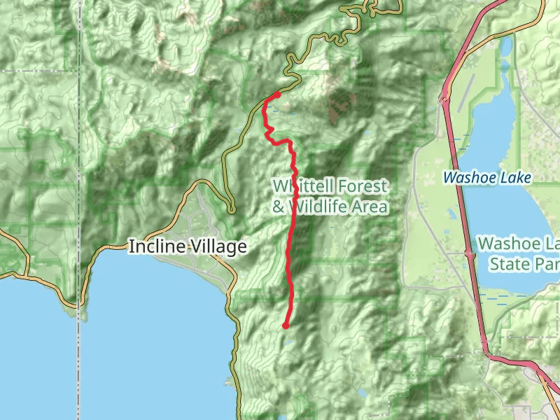 Tahoe Rim Trail from Mount Rose Highway