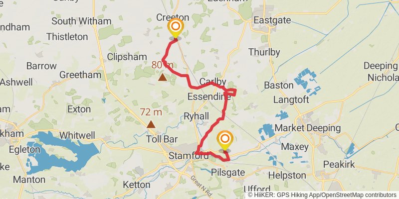 South Kesteven Loop from Grantham stage 4 Map