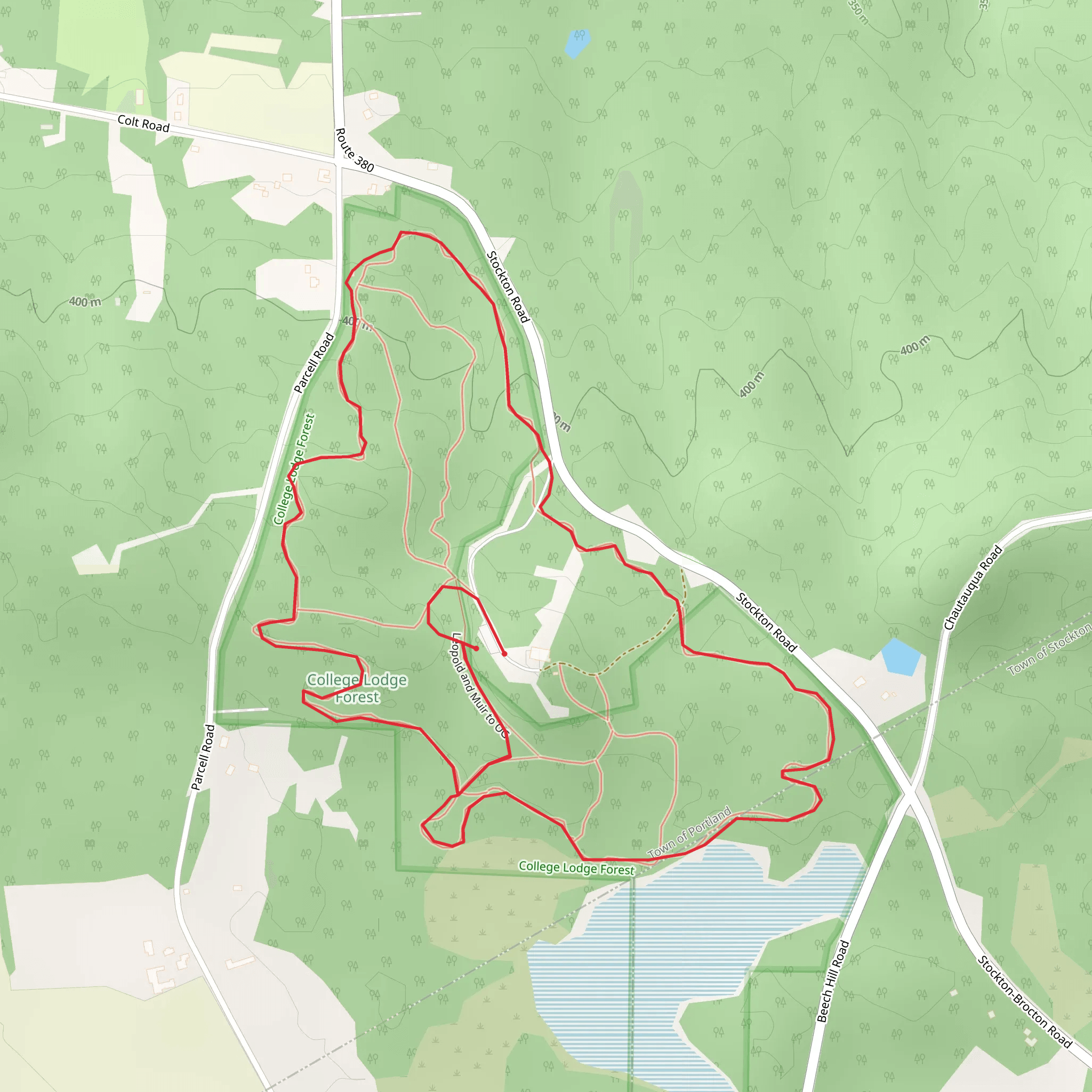 Parcell Road Loop mobile static map