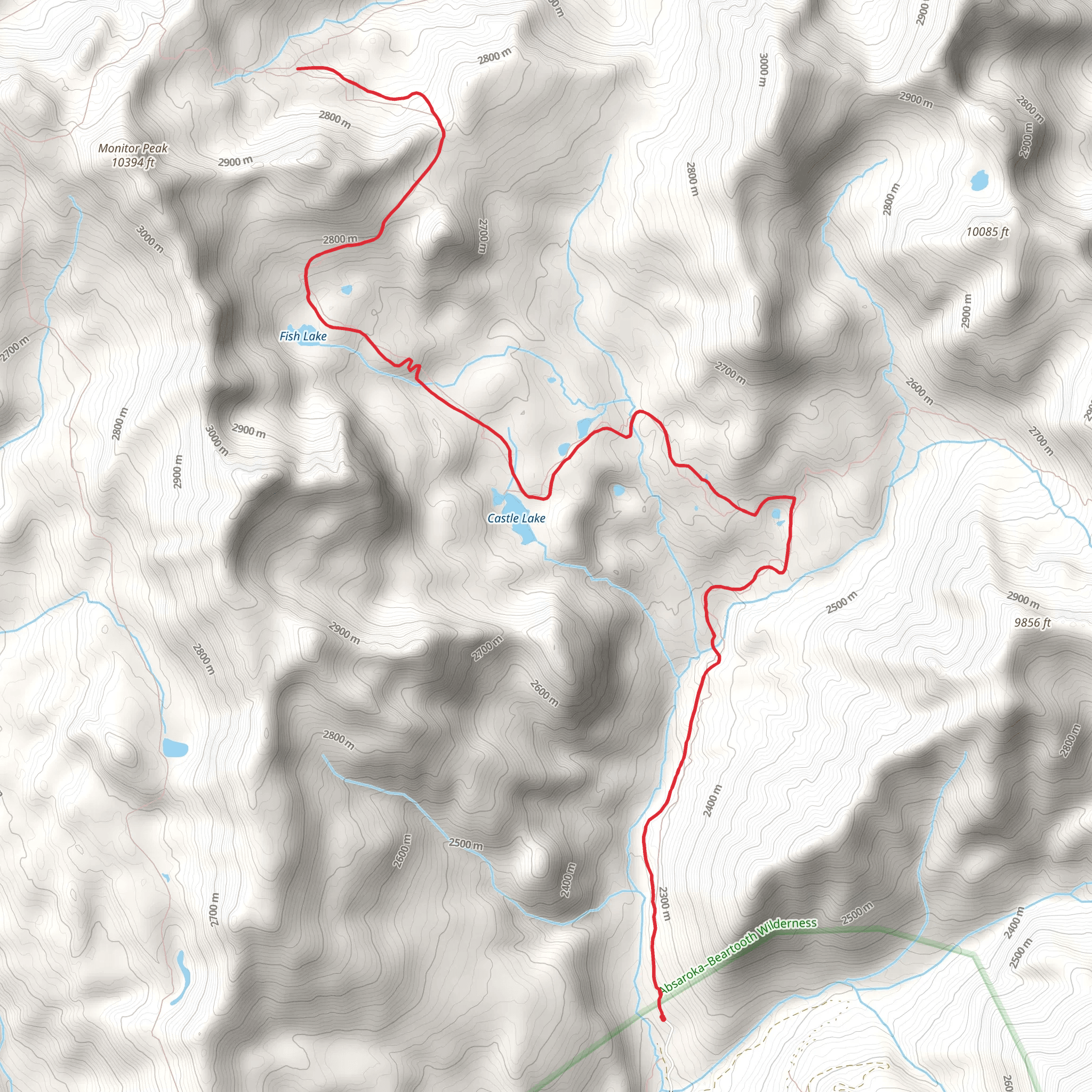 Knox Lake Trail mobile static map