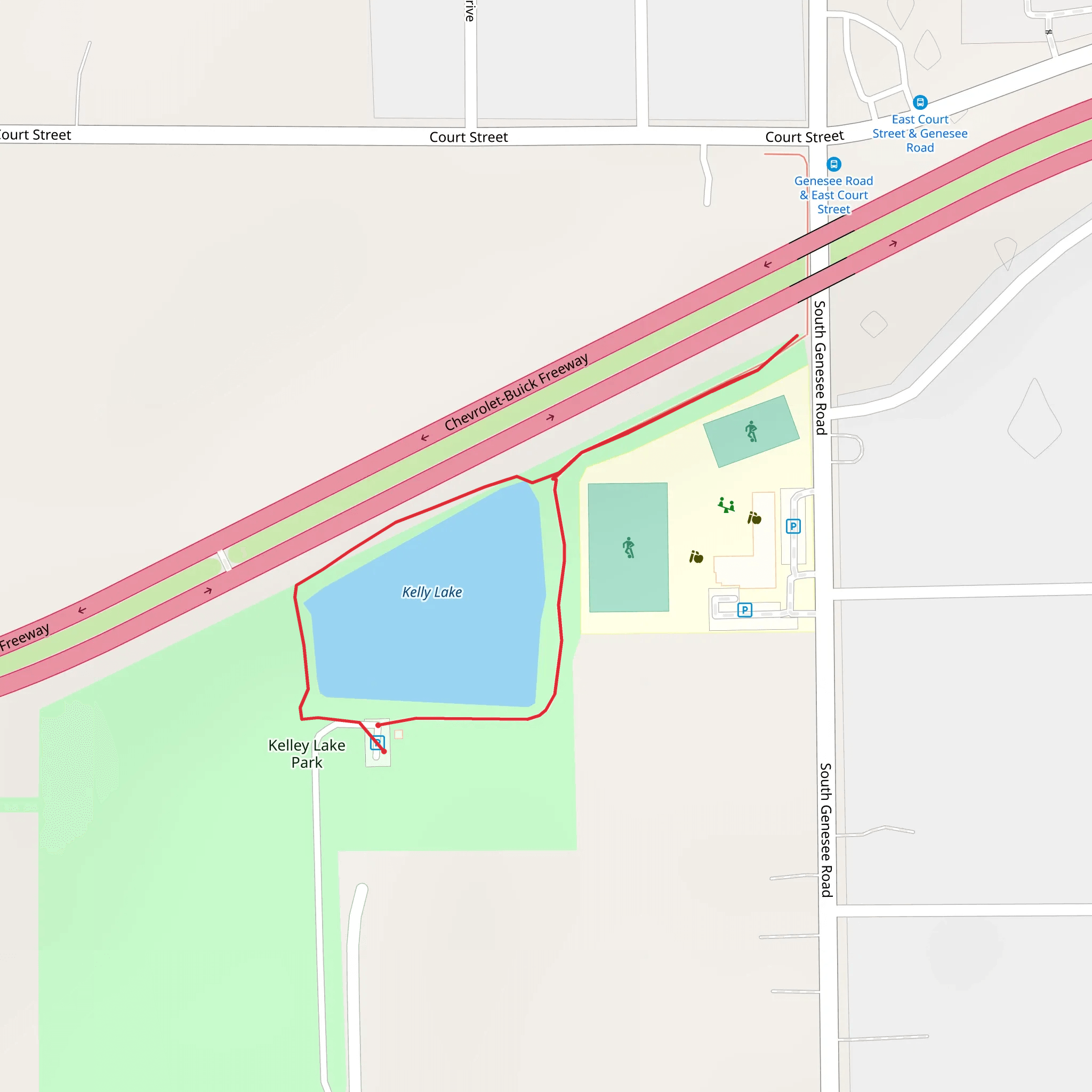 Kelly Lake Loop mobile static map