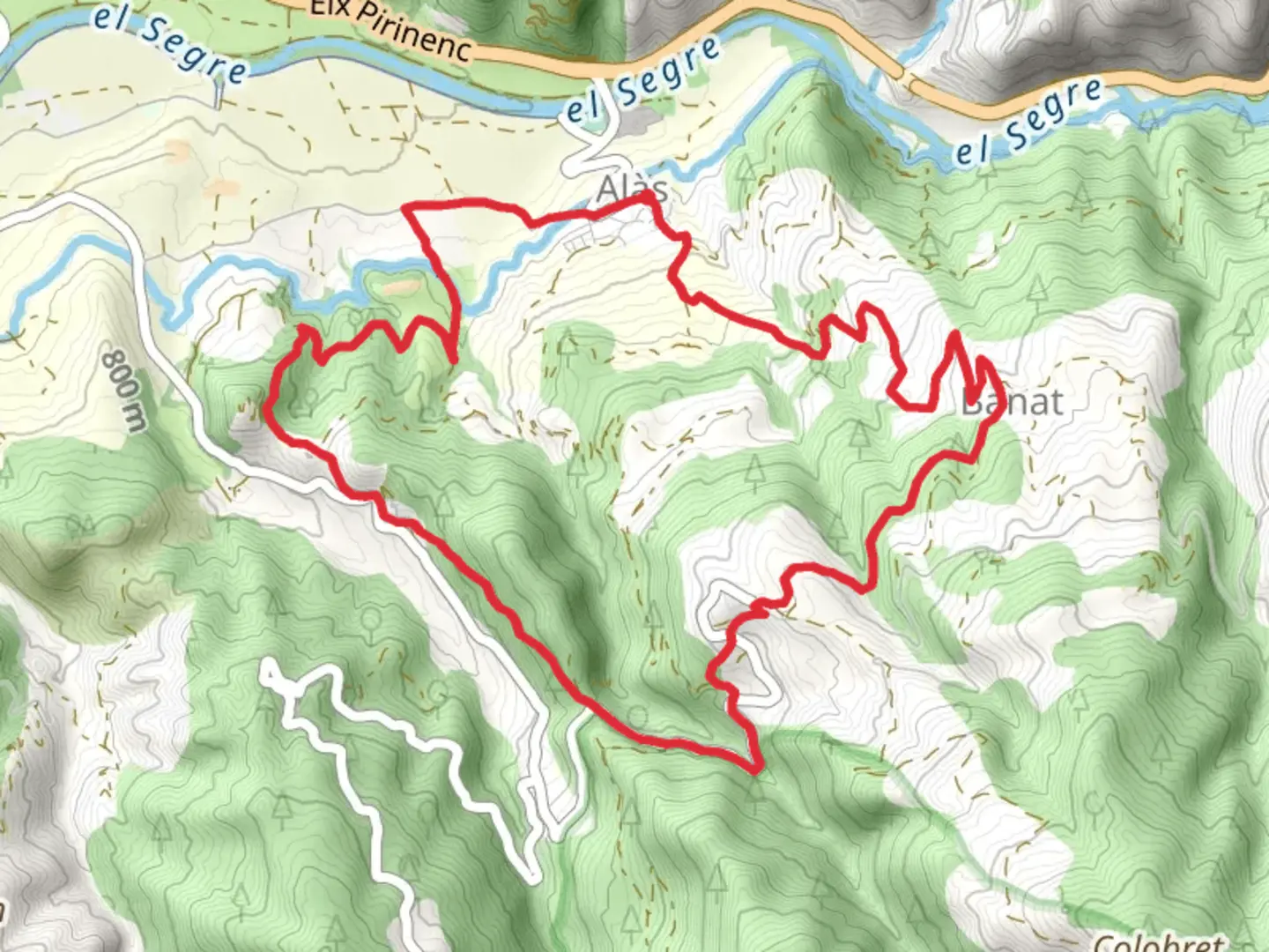 An image depicting the trail Alasa Trail PR C 68 and its surrounding area.