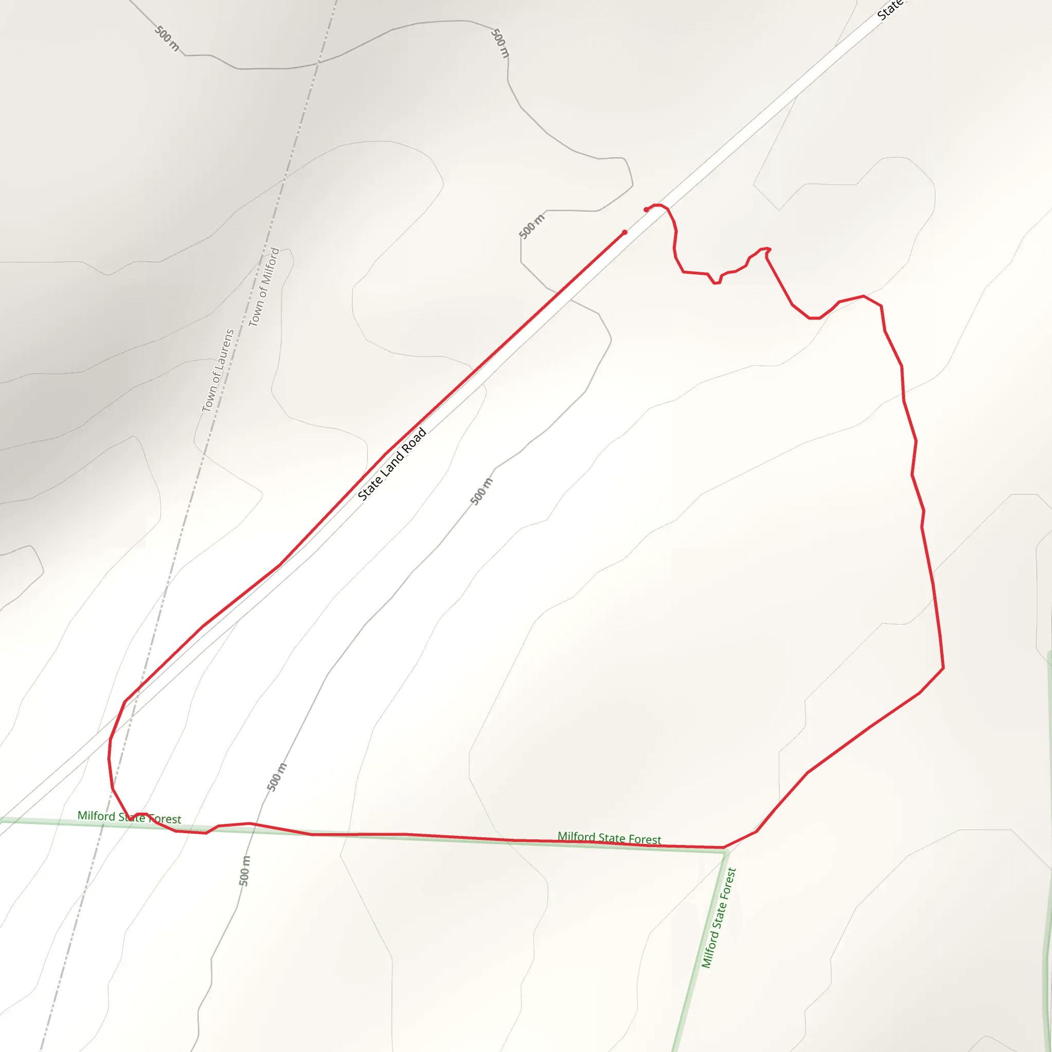 State Land Road Loop mobile static map
