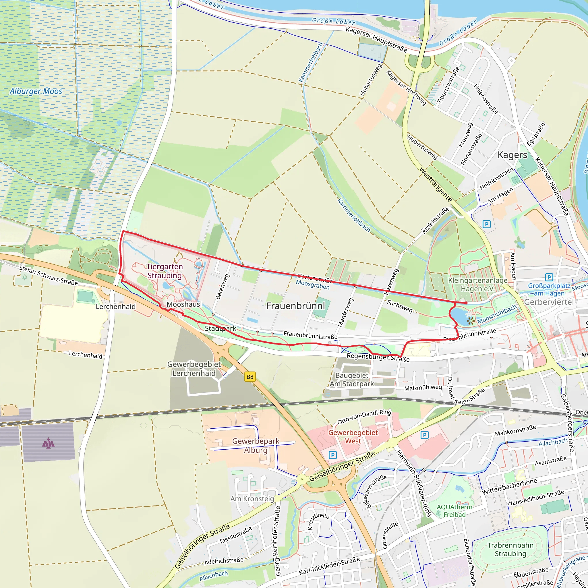 Eisweiher and Stadtpark Loop mobile static map