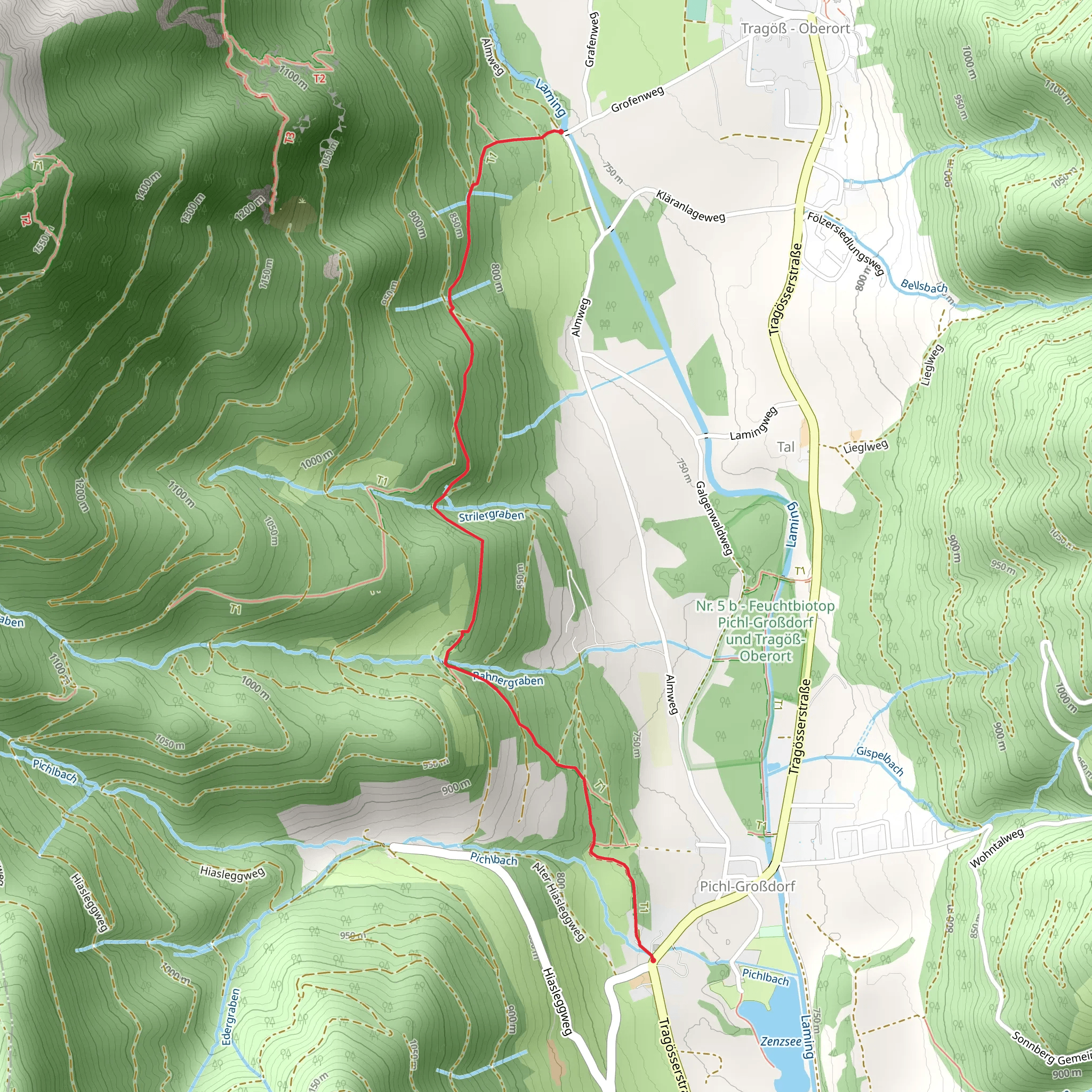 Tuffweg mobile static map