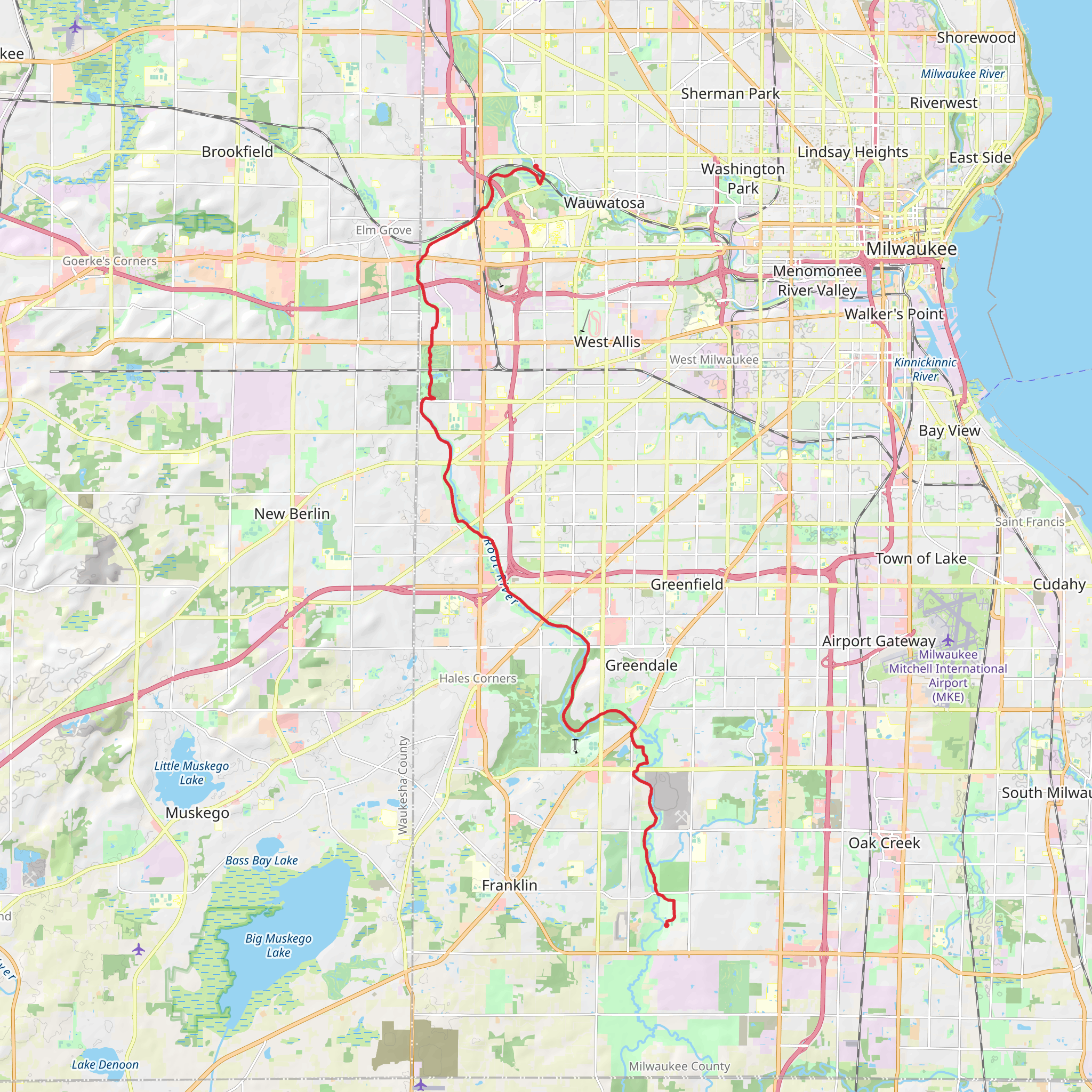 Root River Walk mobile static map