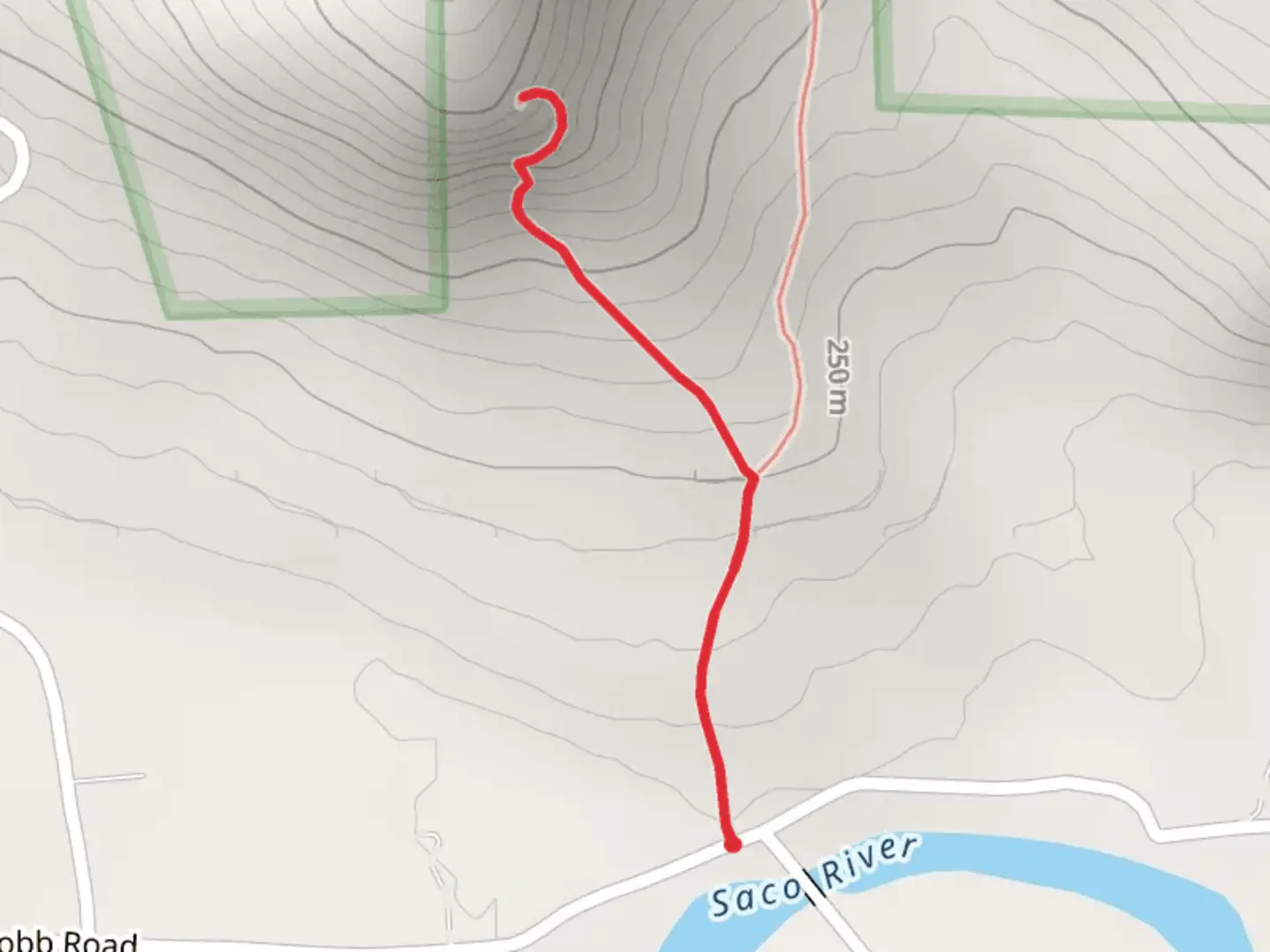 An image depicting the trail Cave Mountain Path and its surrounding area.