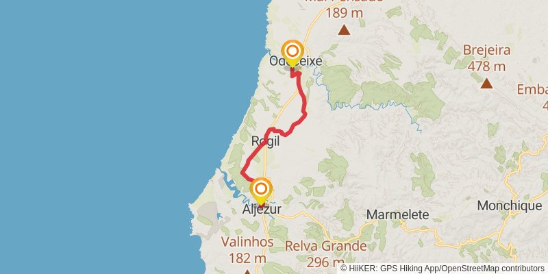 Rota Vincentina stage 7 Map