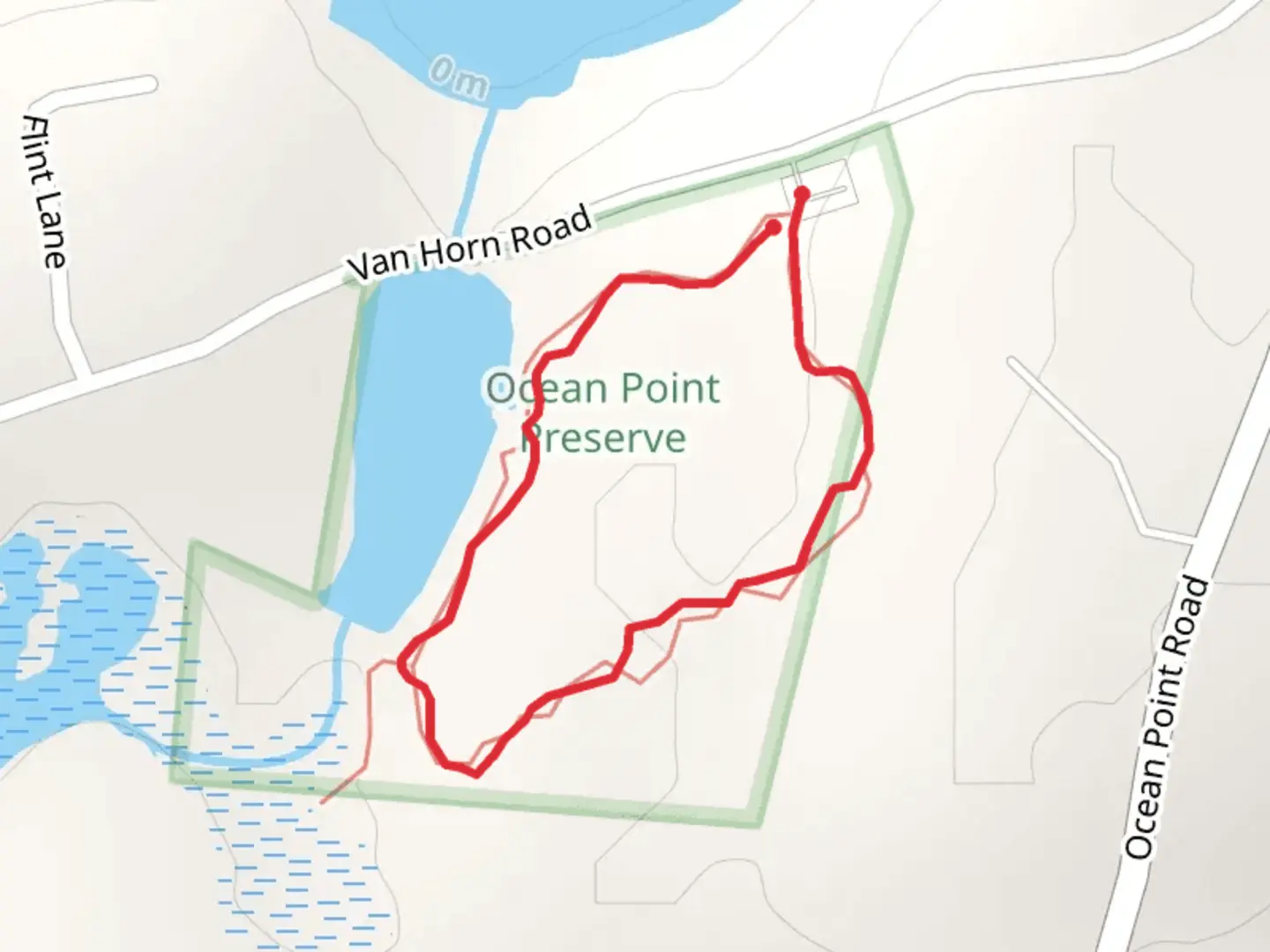 An image depicting the trail Van Horn Road Loop and its surrounding area.