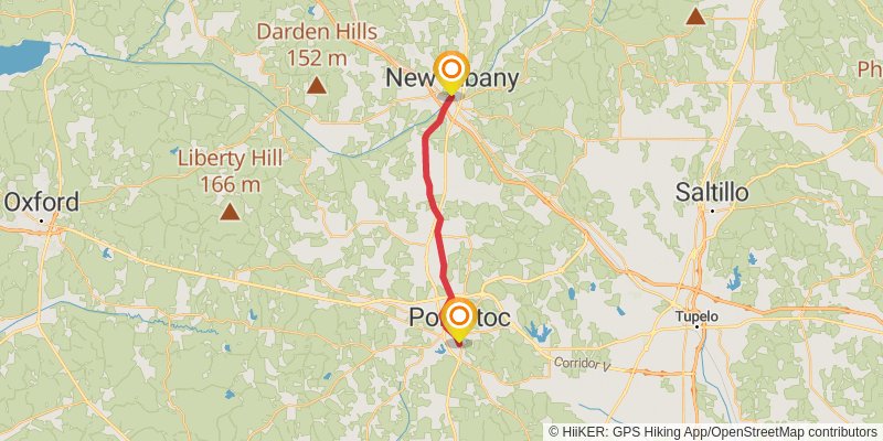 Tanglefoot Trail stage 1 Map