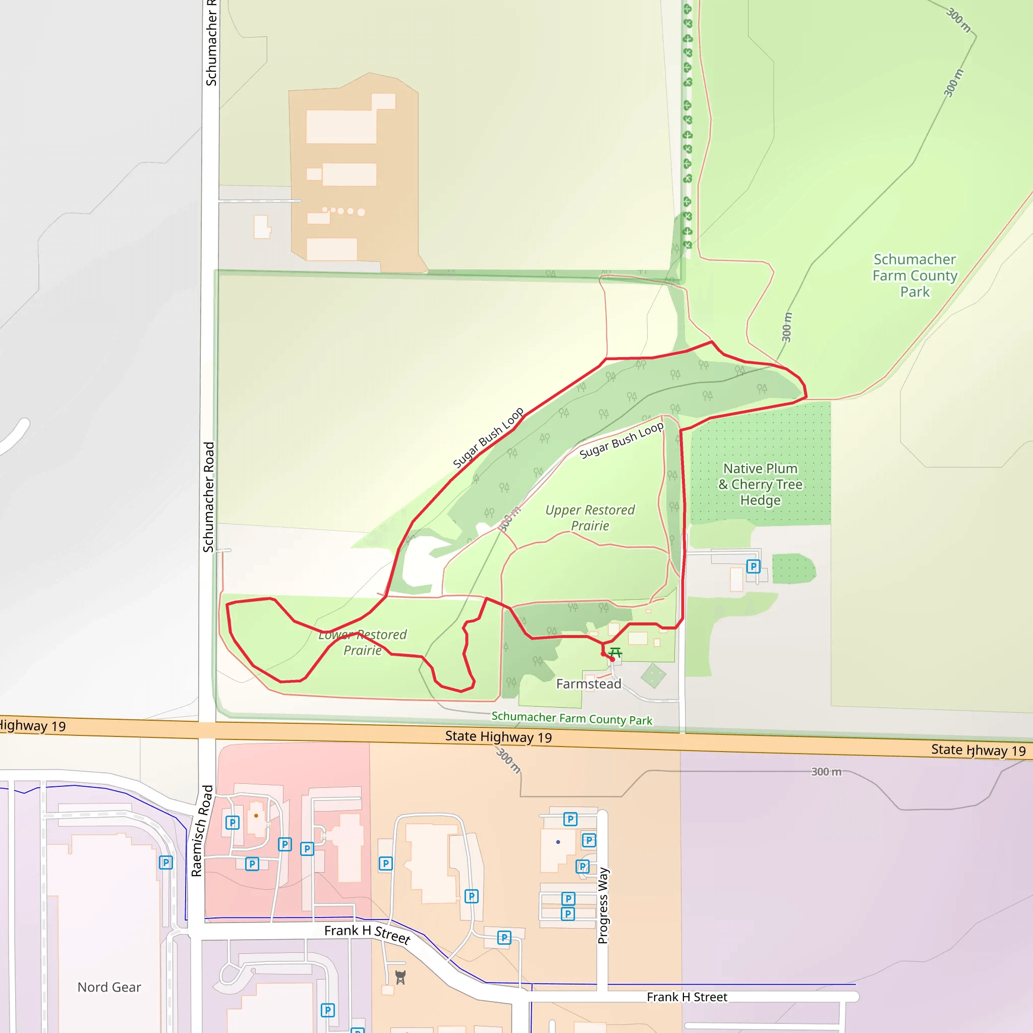Restored Prairie Loop mobile static map