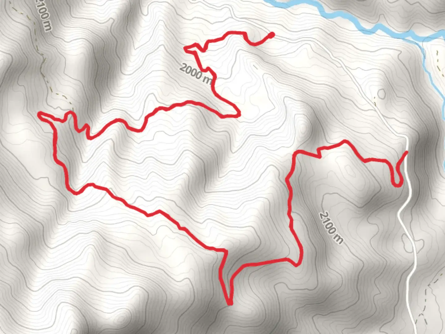 An image depicting the trail Wolf Creek Road Horseshoe and its surrounding area.