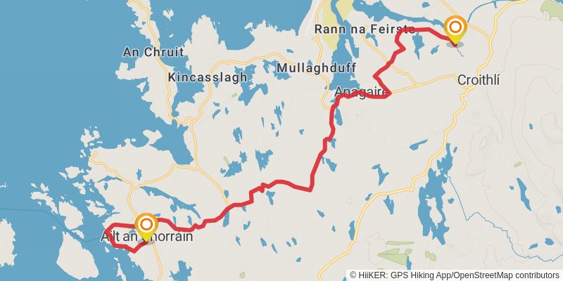 Slí Na Rosann - Sli Dhun na nGall stage 2 Map