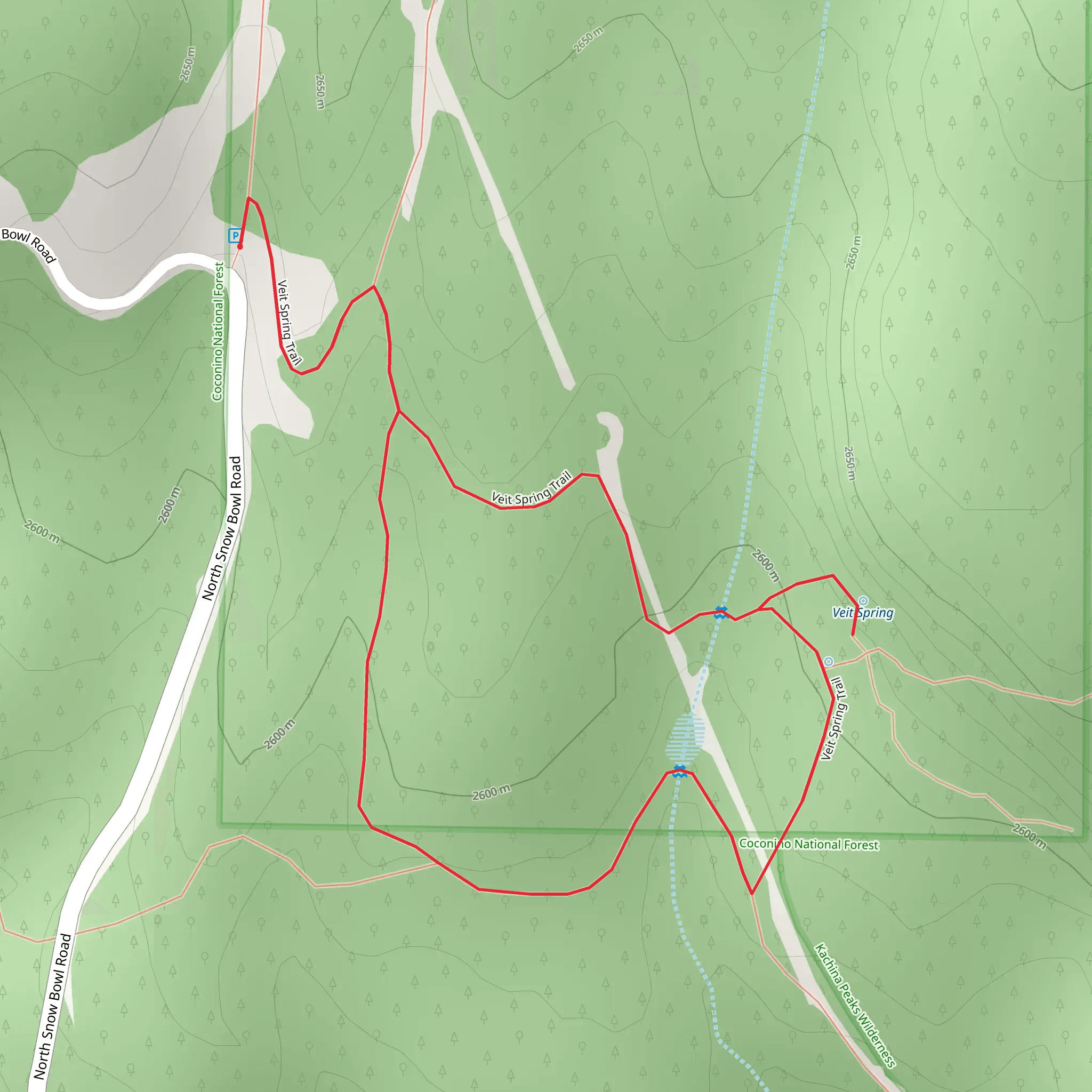 Veit Spring Loop Trail mobile static map