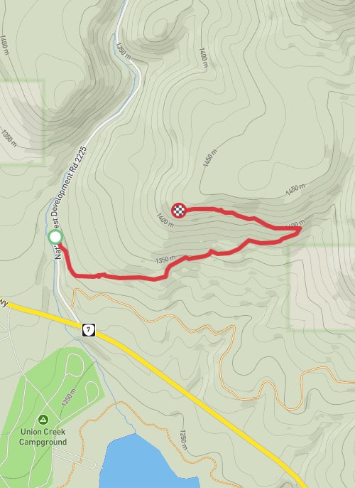 A map preview of the recording Indian rock 1.