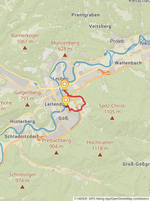 Pampichler - Warte - Kalvarienbergweg mobile static map