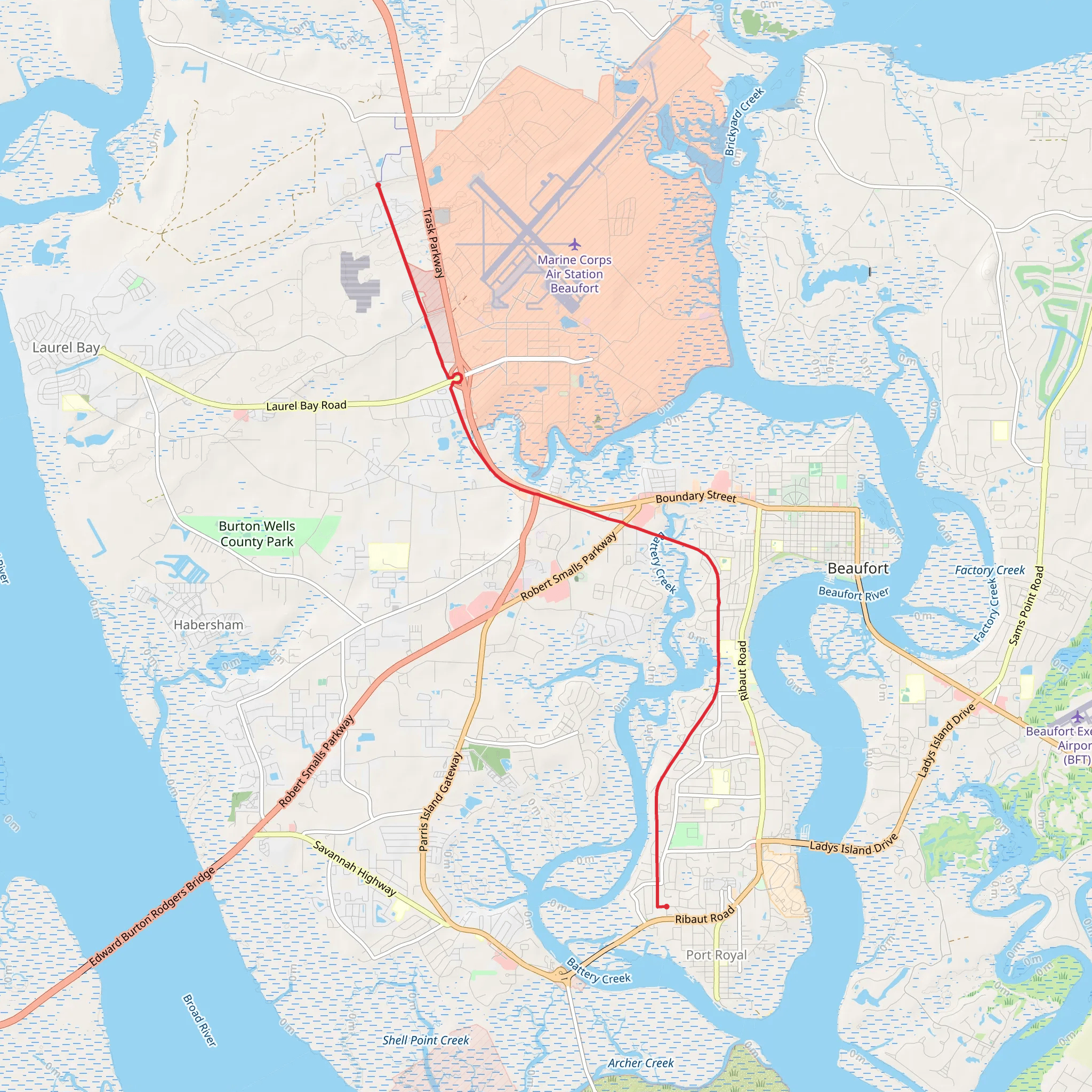 Spanish Moss Trail mobile static map