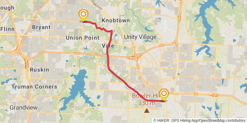 American Discovery Trail - Missouri stage 23 Map