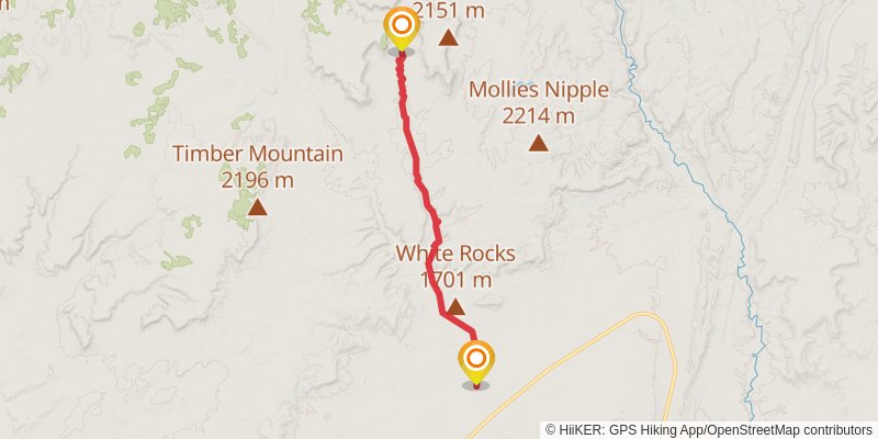 Hayduke Trail stage 43 Map