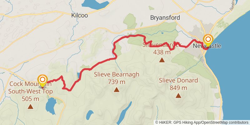St Patrick's Way stage 5 Map