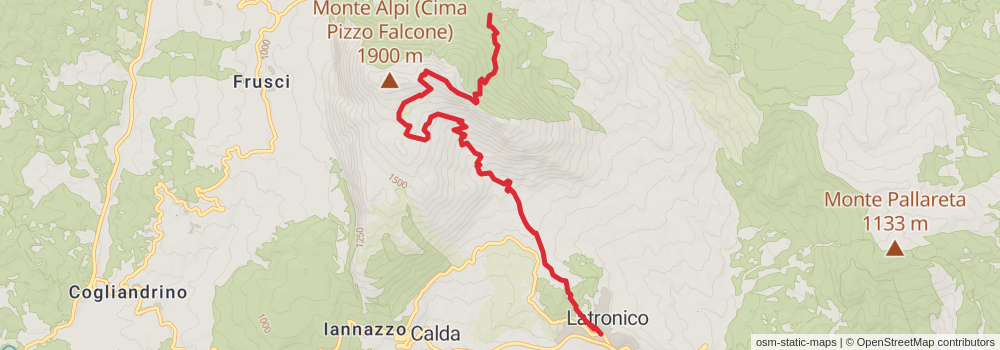 Sentiero Italia - Calabria Section stage 30 Map