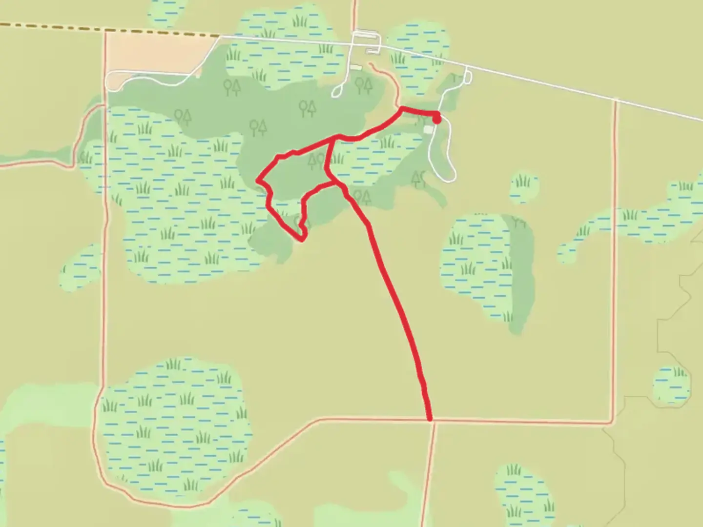 An image depicting the trail Hammock Trail Loop and its surrounding area.