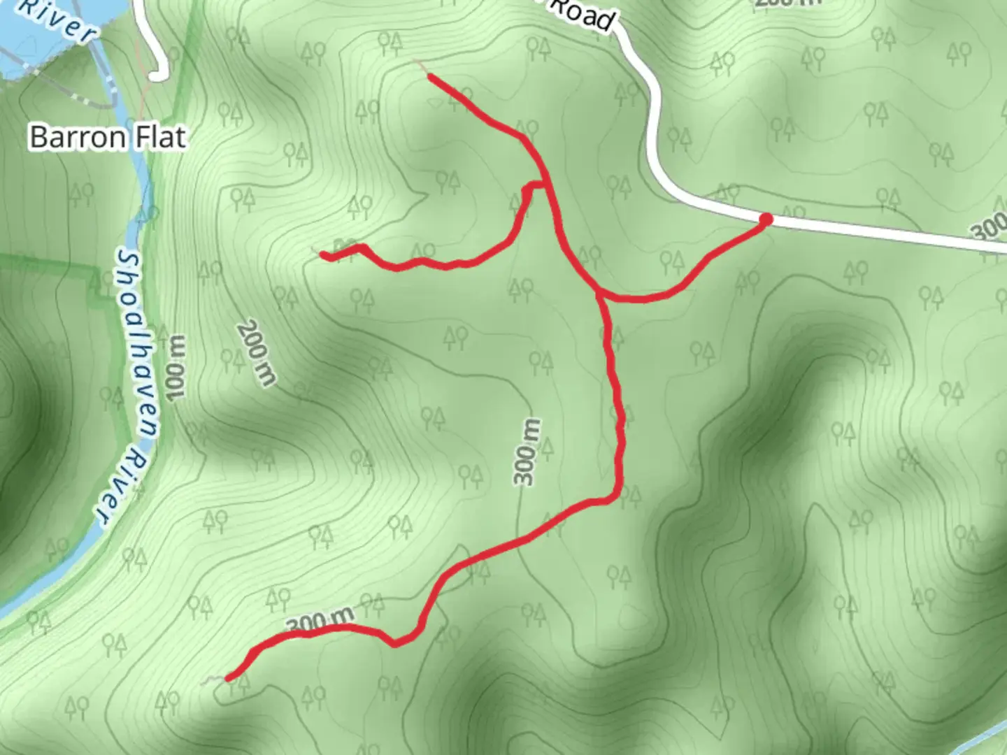 An image depicting the trail Three Views Track and its surrounding area.