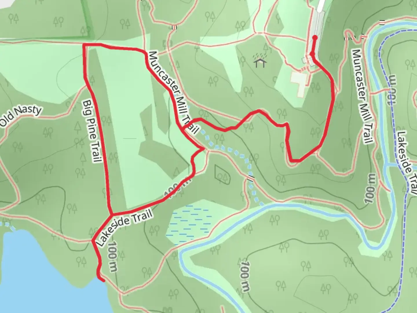 An image depicting the trail Big Pine Loop Trail and its surrounding area.
