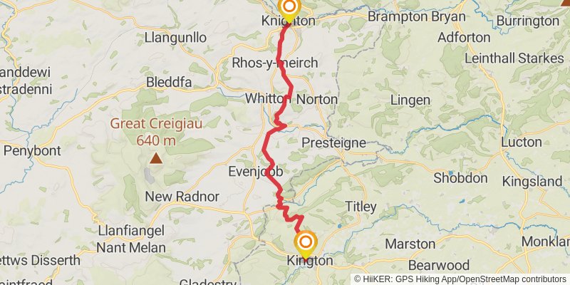 Offa's Dyke Path stage 6 Map